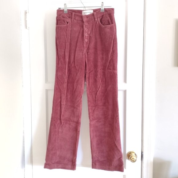 Reformation Winnie Corduroy Bootcut Leg Pant- Rust - 27 Petite - Picture 4 of 8